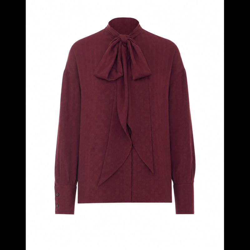Etro Women Paisley Motif And Foulard Silk Mix Jacquard Shirt
